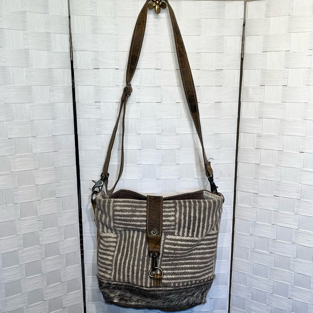 Myra Bag Hobo Crossbody Bag “Good Wave” Hobo Crossbody Bag Boho